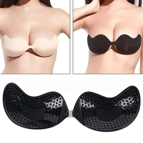2-Piece Adhesive Strapless Push-Up Bra Pads – Instant Lift